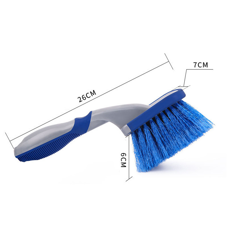 Car Wheel Brush Chemical Resistant Tire Rim Brush Cleaner Bristles Car Washing Brush Multipurpose Use for Tire