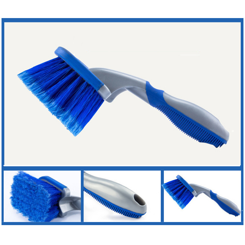 Car Wheel Brush Chemical Resistant Tire Rim Brush Cleaner Bristles Car Washing Brush Multipurpose Use for Tire