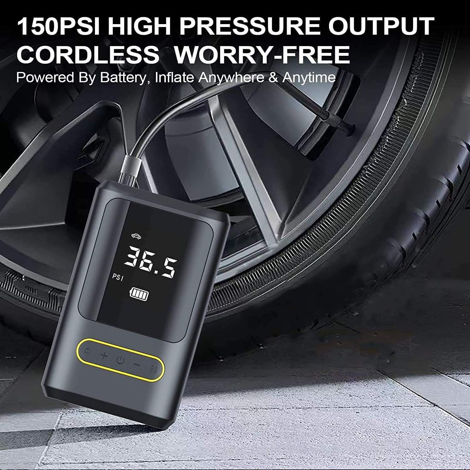 150PSI  Portable Tire Inflator Air Compressor Morpilot Electric Air Pump For Car Tire Inflator With Digital Pressure Gauge