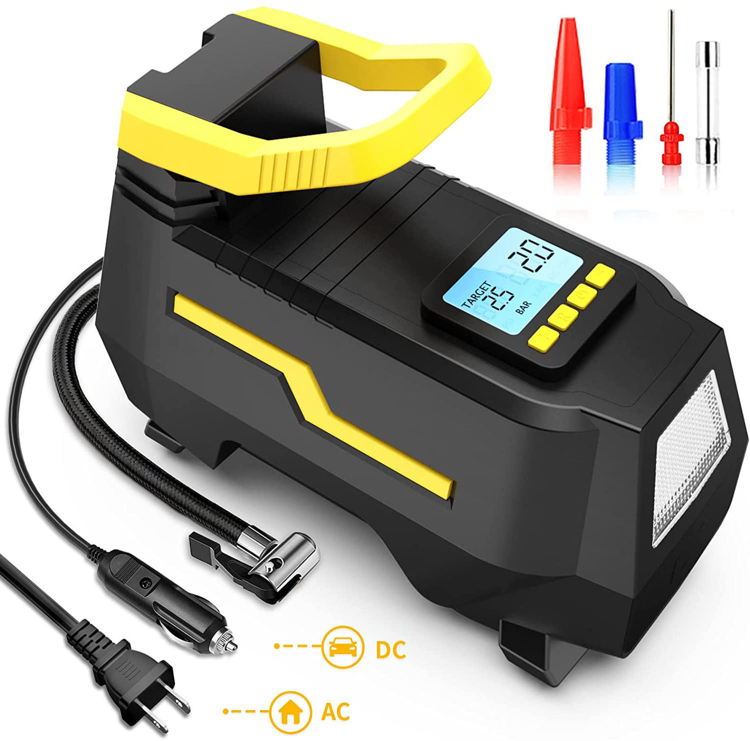 2024 New Design Car inflatable Pump  home and car dual-use 12V  Tire Inflator Portable Air Compressor