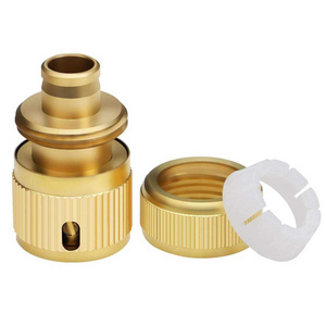 1/2 3/4 Thread Solid Brass Easy Connect Garden Hose Quick Connectors Water Hose Adapter For Watering