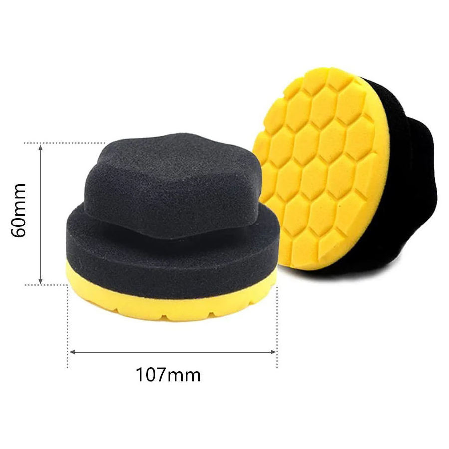 Tire Hex Grip Dressing Applicator Dressing Pad Car Detailing Foam Sponge Reusable Tire Cleaner Sponge Supplies