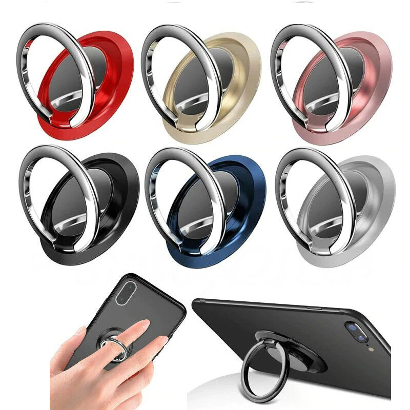 Finger Ring Holder Stand Grip 360 Rotating For Mobile Phone Car Magnetic Mount Pad Universal Bracket