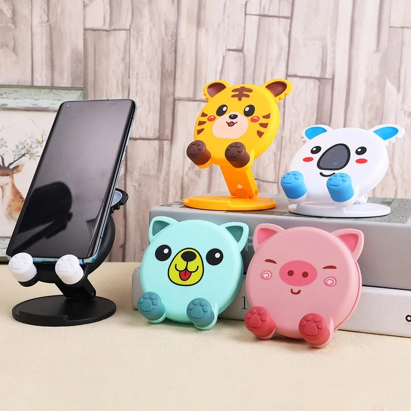 Cute Cartoon Holder Foldable Portable Cell Phone Stand Tablet Support Desktop Handset Mounting for Mobile Phone for iPad iphone