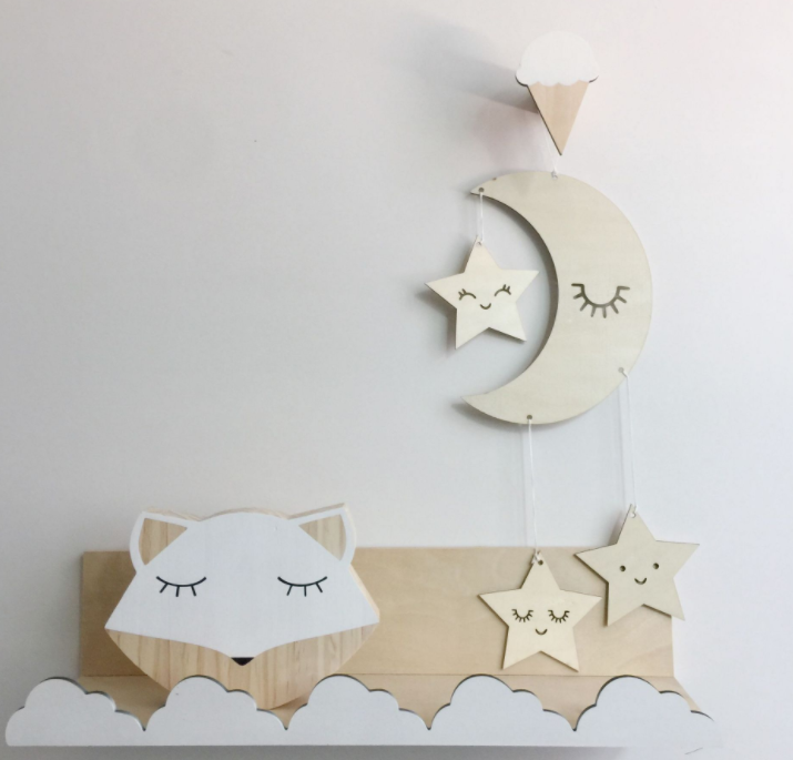 Stock Nordic Home Decoration Eyelashes Moon Creative Accessories