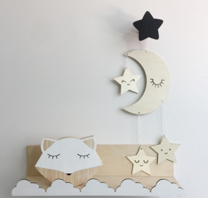 Stock Nordic Home Decoration Eyelashes Moon Creative Accessories