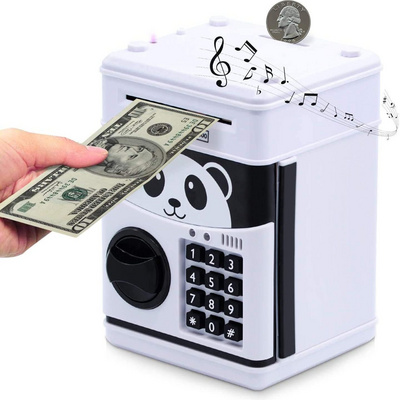 Electronic Digital Money Box Cash Coin Cartoon Kids Atm Piggy Bank