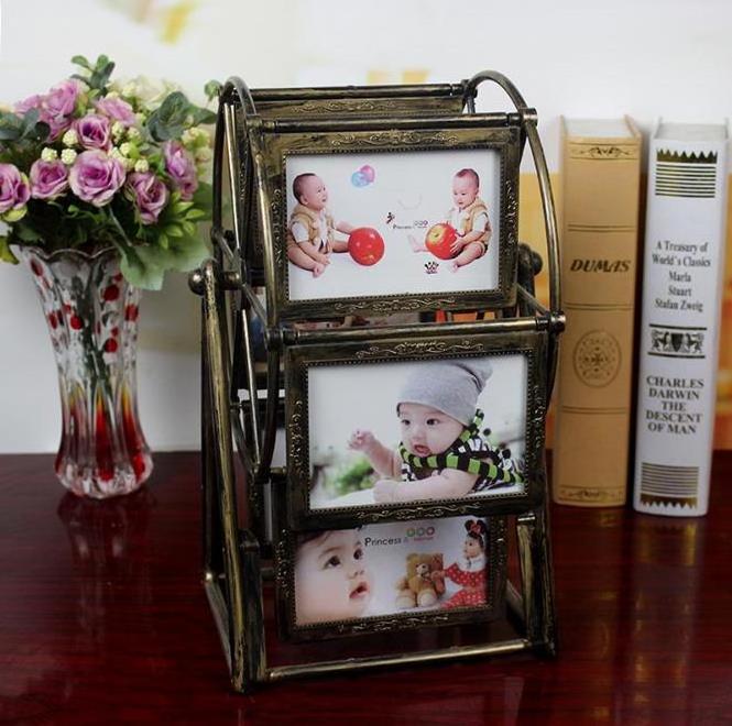 Home Decoration 5inch Windmill Plastic Photo Frame Kids Wholesaler Picture Photo Frame