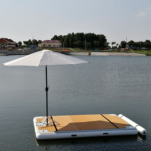 swimming pontoon platform floating inflatable boat lifts for water sports