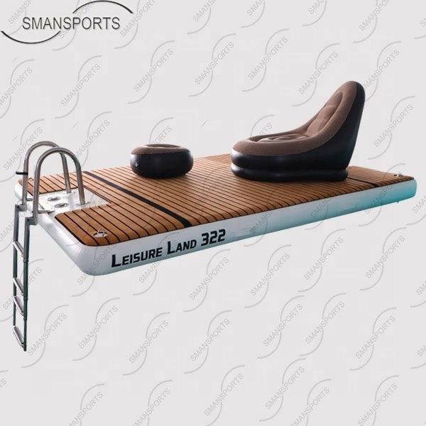 Leisure Land 322 water mat leisure lift jet ski dock for lake with ladder