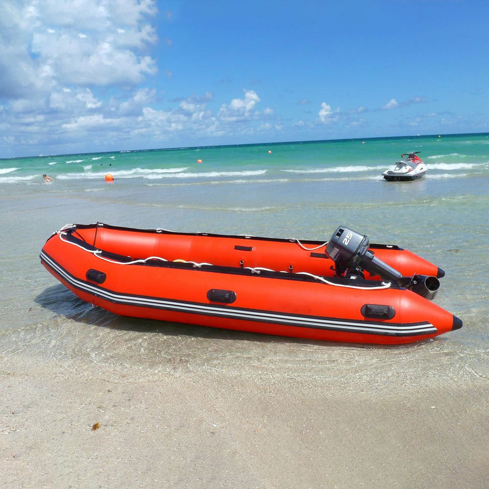 Aluminum Floor RIB Inflatable Rescue Boat Rigid Patrol Hypalon/PVC Luxury Pontoon Boat