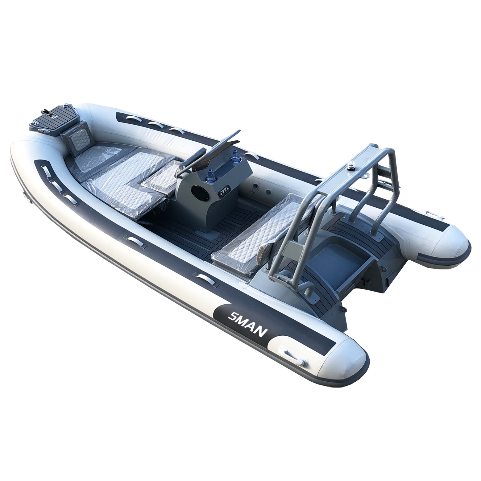 Aluminum double hull with pvc or hypalon tube 16ft 480cm luxury inflatable sport RIB boat for fishing