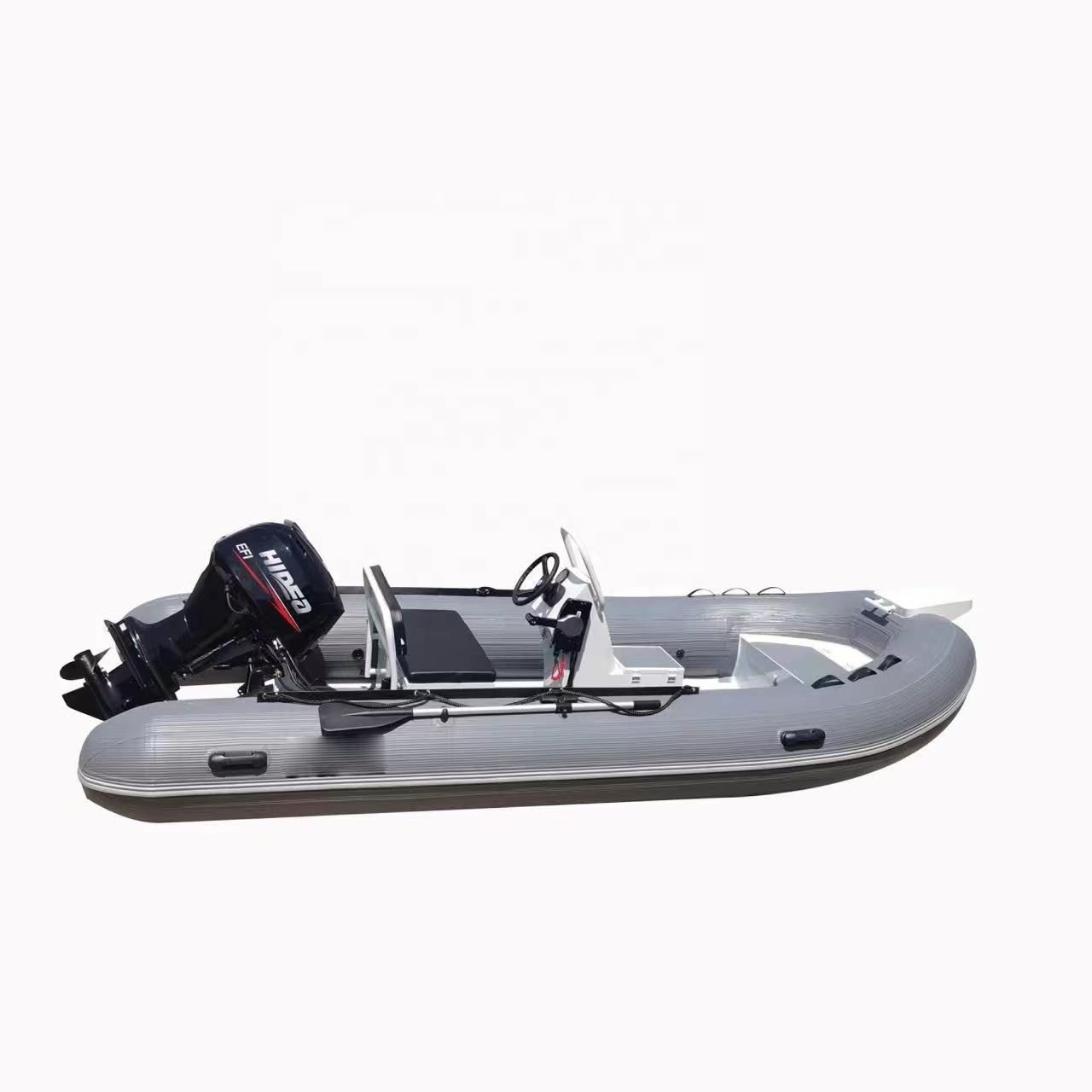 1.2mm pvc 14 ft semi rigid aluminium hull rigid inflatable rib 450 boat accept customized design