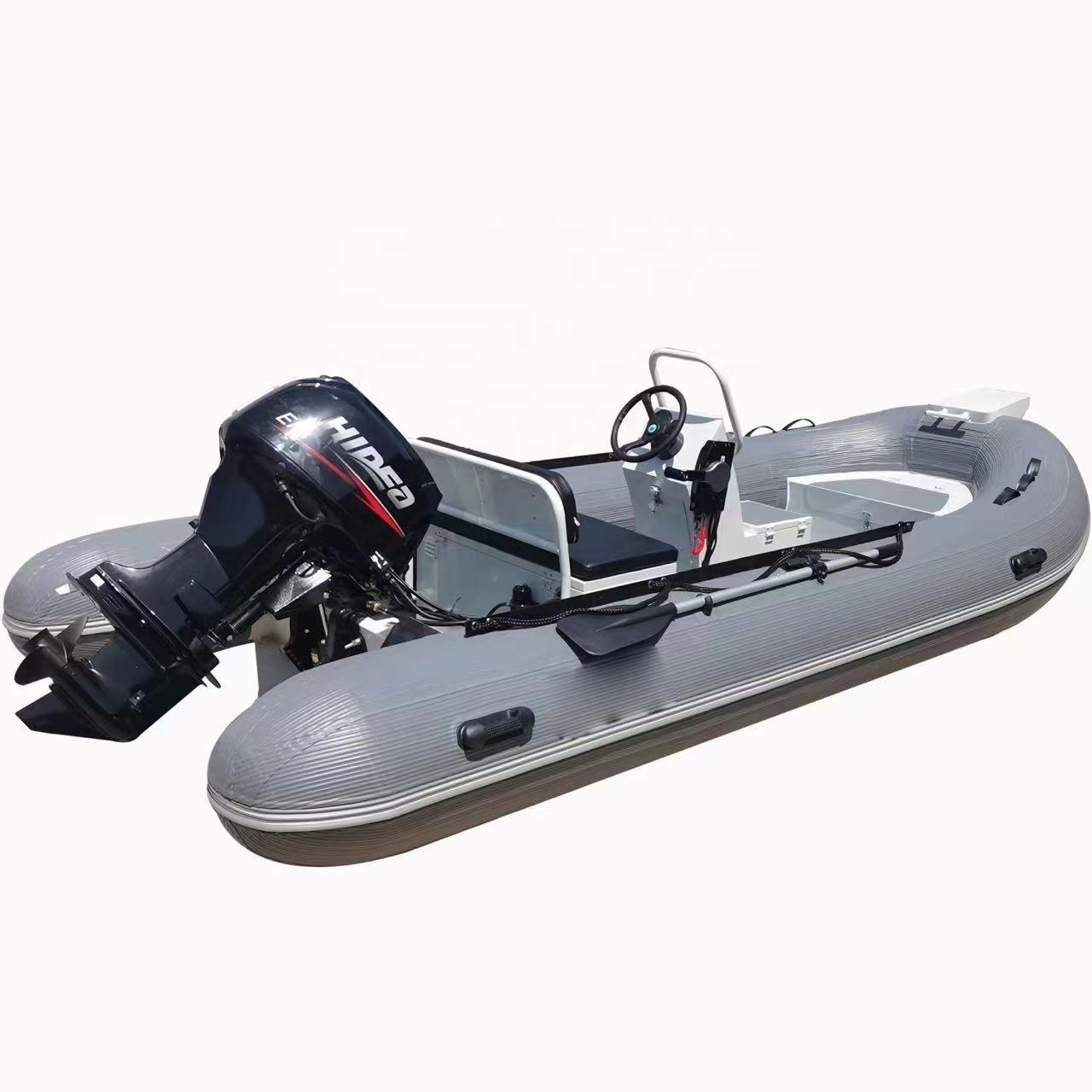 1.2mm pvc 14 ft semi rigid aluminium hull rigid inflatable rib 450 boat accept customized design