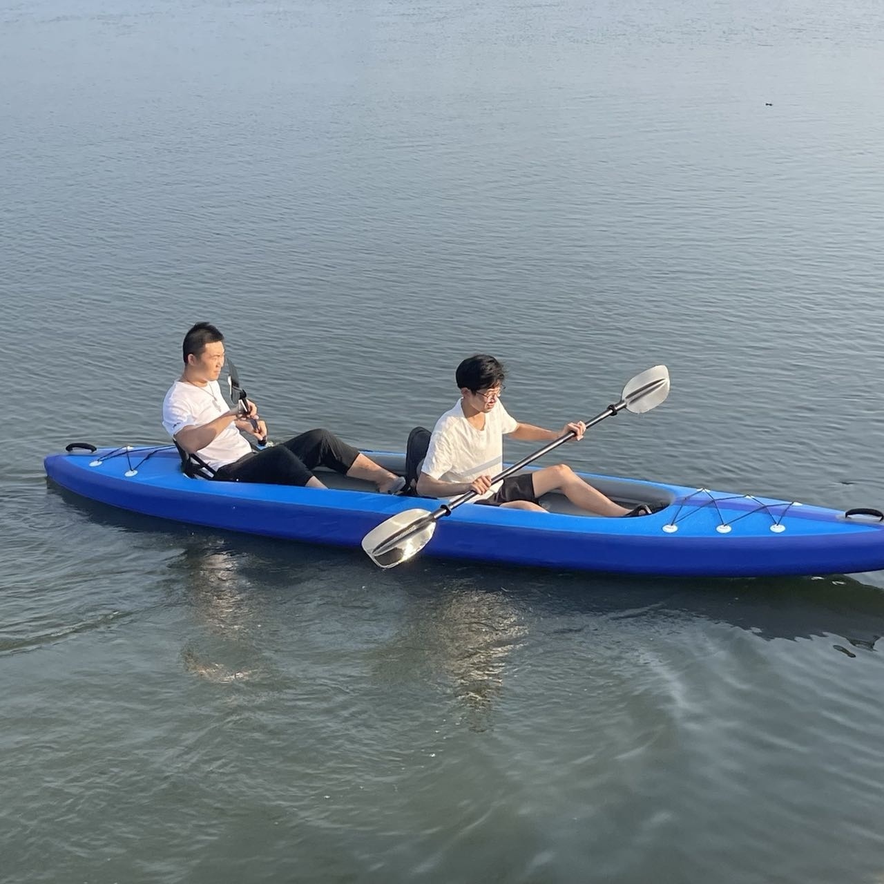 2 Person Kayak With Seat Paddle Fishing Boat Canoe Sale