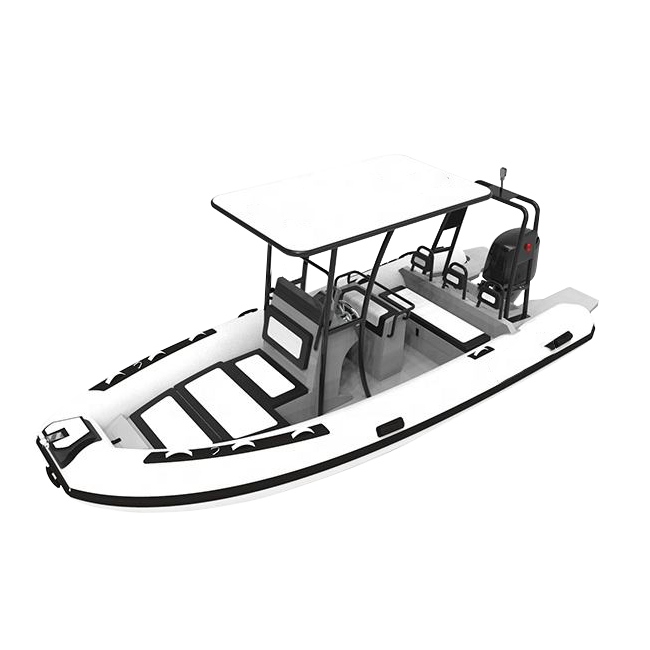 Aluminum double hull with pvc or hypalon tube 16ft 480cm luxury inflatable sport RIB boat for fishing