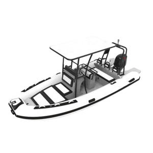 Aluminum double hull with pvc or hypalon tube 16ft 480cm luxury inflatable sport RIB boat for fishing