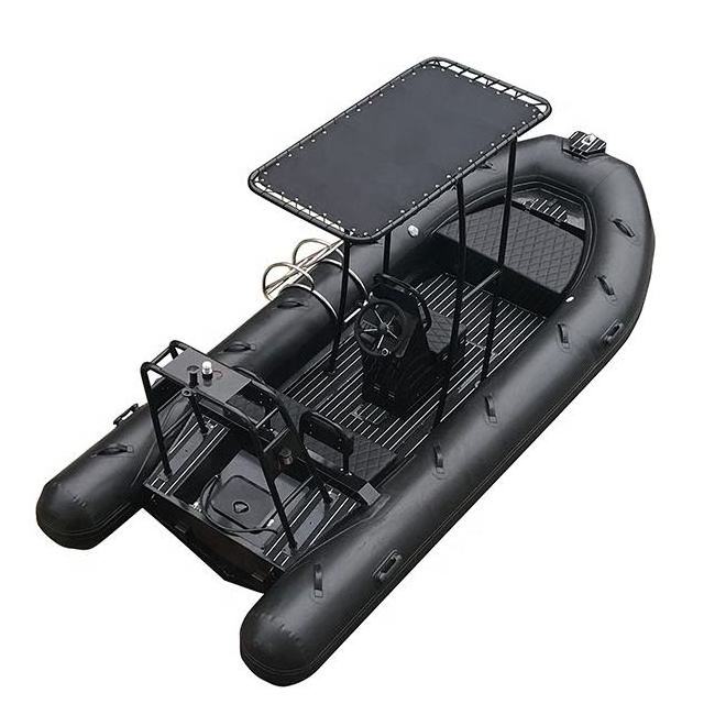 Aluminum double hull with pvc or hypalon tube 16ft 480cm luxury inflatable sport RIB boat for fishing