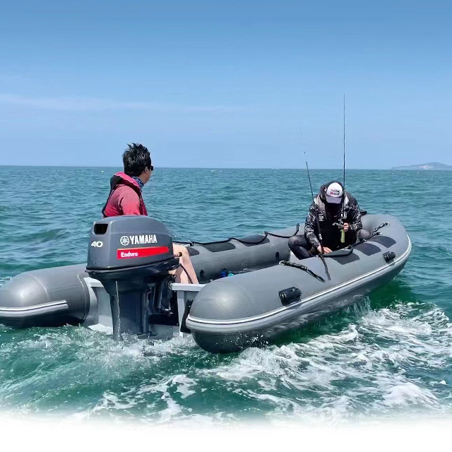 Aluminum Floor RIB Inflatable Rescue Boat Rigid Patrol Hypalon/PVC Luxury Pontoon Boat