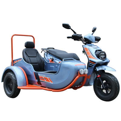 Factory Wholesale Oem Fuel Gasoline Trike Motorcycle Can Take Pet Gas Tricycle Sidecar Scooter With Sidecar