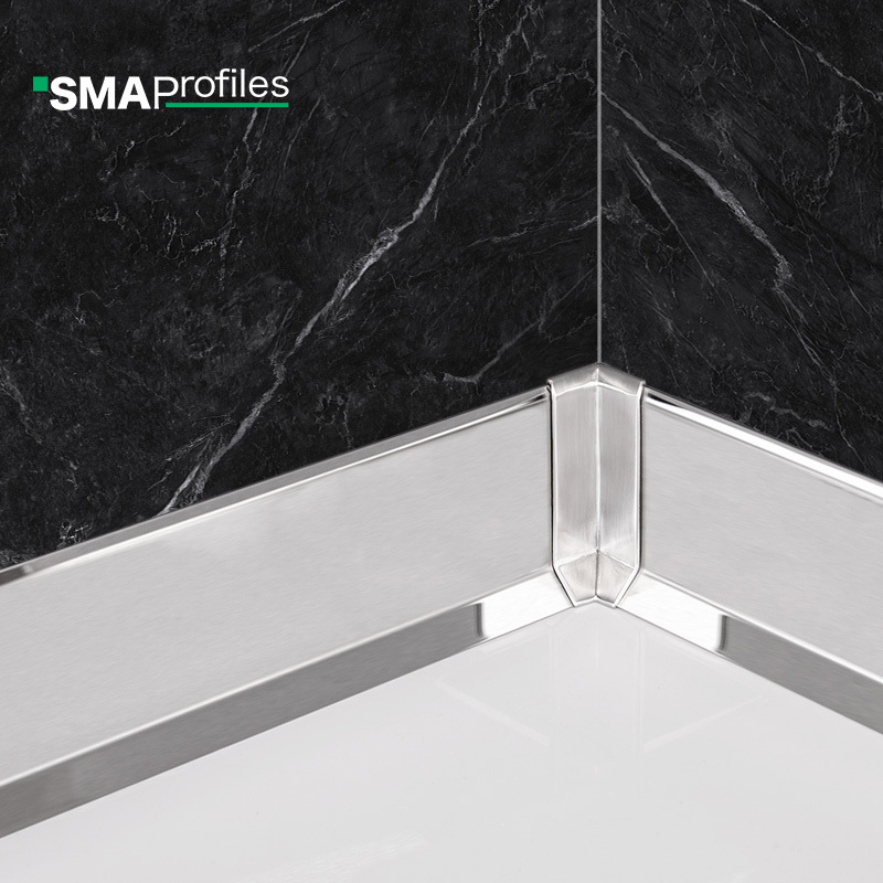 SMAProfiles Metal stainless steel 304 Skirting board, flooring accessories and Decorative Aluminium baseboard