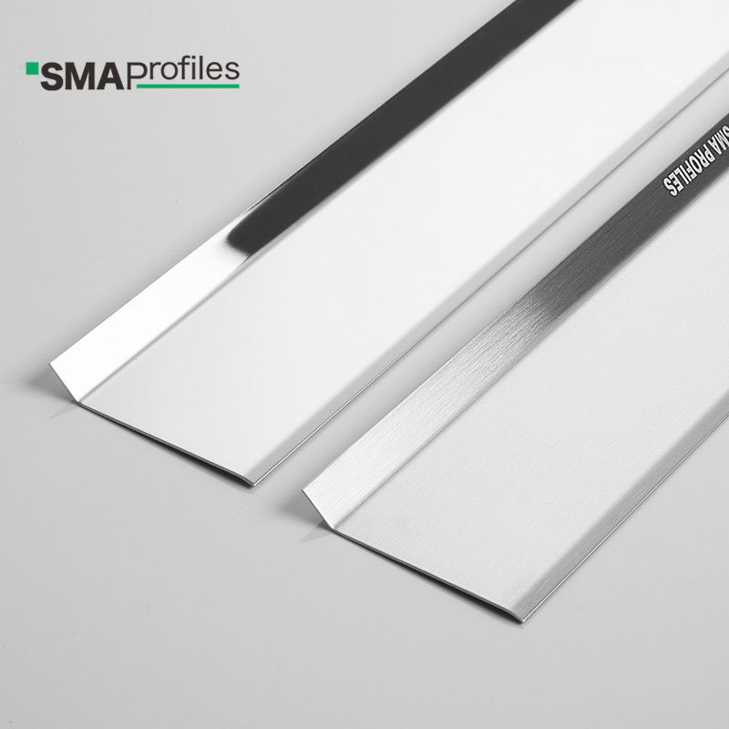 SMAProfiles Metal stainless steel 304 Skirting board, flooring accessories and Decorative Aluminium baseboard