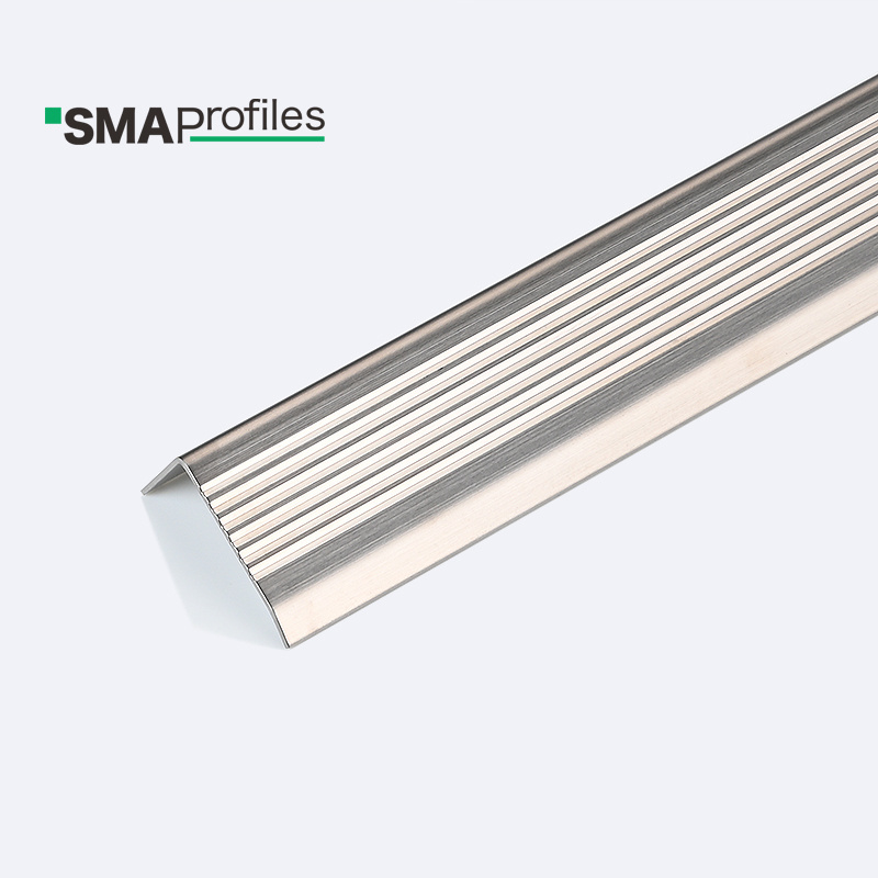 SMAProfiles Staircase accessories step edge trim nosing stainless steel anti-slip wood stair nosing