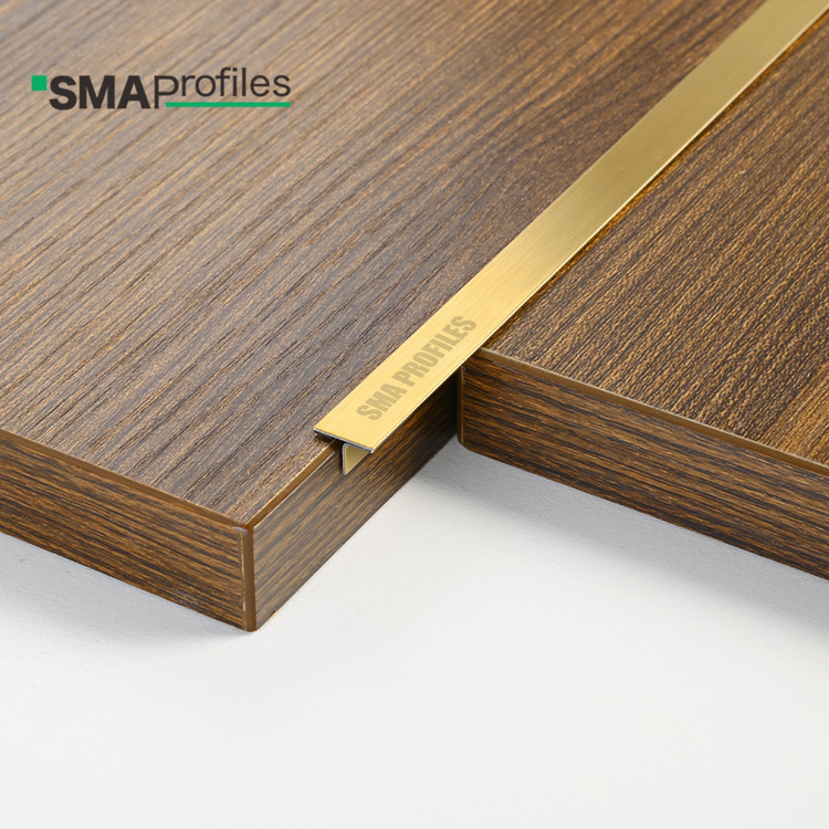 SMAProfiles stainless steel 6 mm T profile for furniture, decorative wall strip for door,stainless strip for tiles