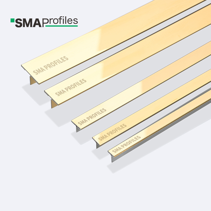 SMAProfiles Tile Accessories stainless steel transit strip metal edge trim for plywood