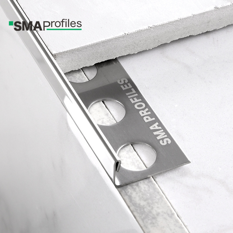 SMAProfiles Corner Strip L-shape Edge Protection  flat l profile mirror l shape stainless steel tile edge trim