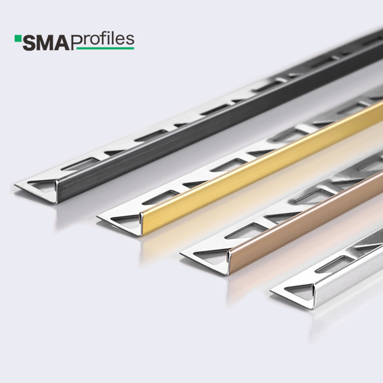 SMAProfiles Corner Strip L-shape Edge Protection  flat l profile mirror l shape stainless steel tile edge trim