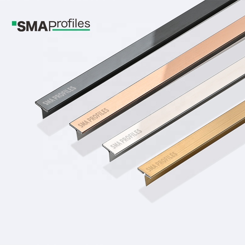 SMAProfiles Tile Accessories stainless steel transit strip metal edge trim for plywood