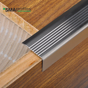 SMAProfiles Staircase accessories step edge trim nosing stainless steel anti-slip wood stair nosing