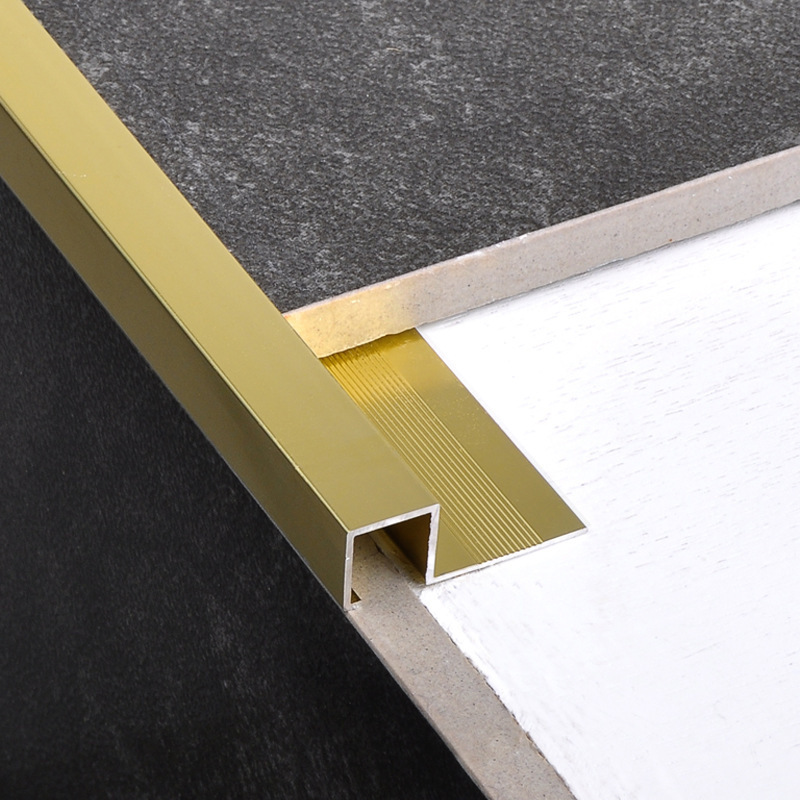 SMAProfiles aluminium alloy metal inlay strips gold tile trims for wood or tile