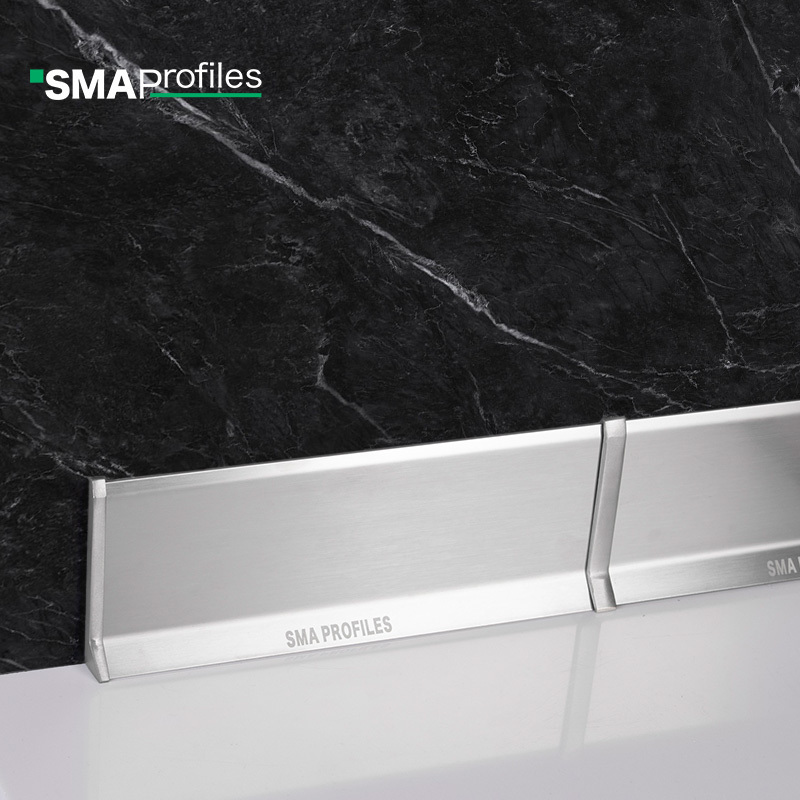 SMAProfiles Metal stainless steel 304 Skirting board, flooring accessories and Decorative Aluminium baseboard