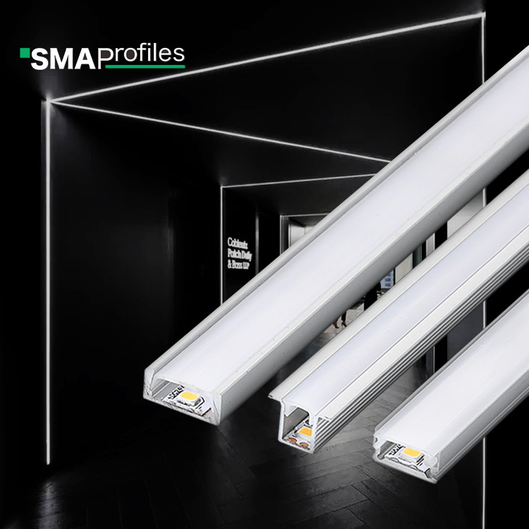 SMAProfiles recessed aluminum light led profile aluminium profile for led lighting strip outdoor profile hidden led strip light