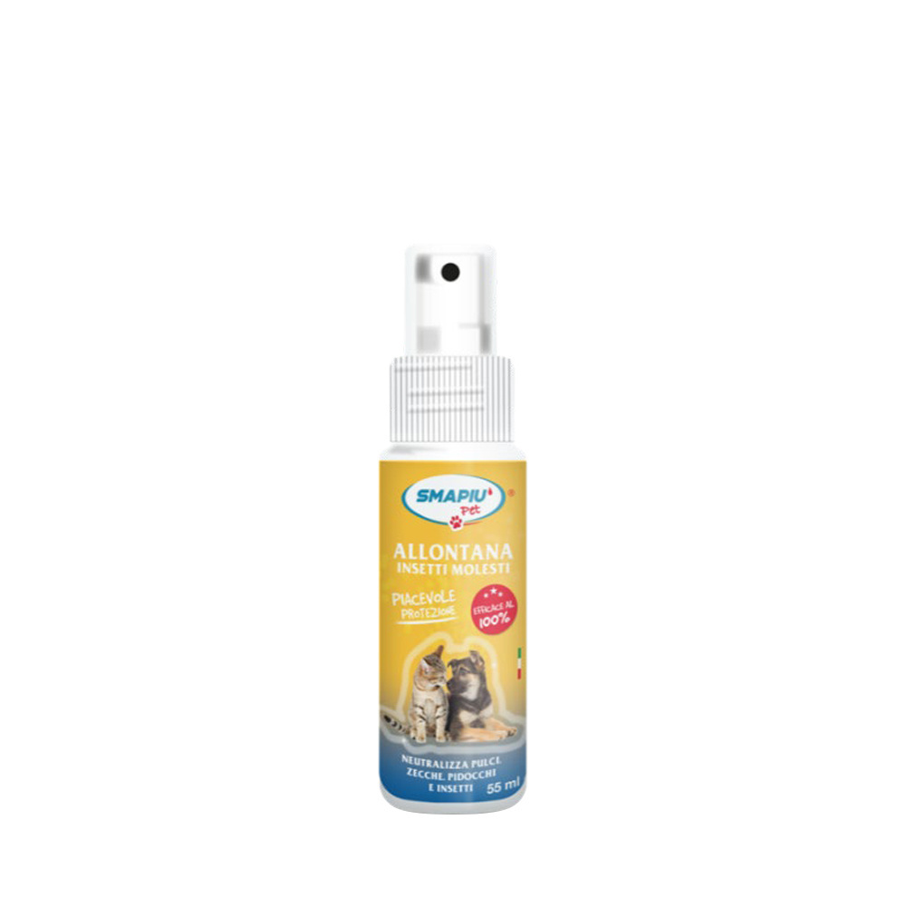 PET CARE - REPELLENT FOR ANNOYING INSECTS 55ml Spray Bottle Premium Italian Quality