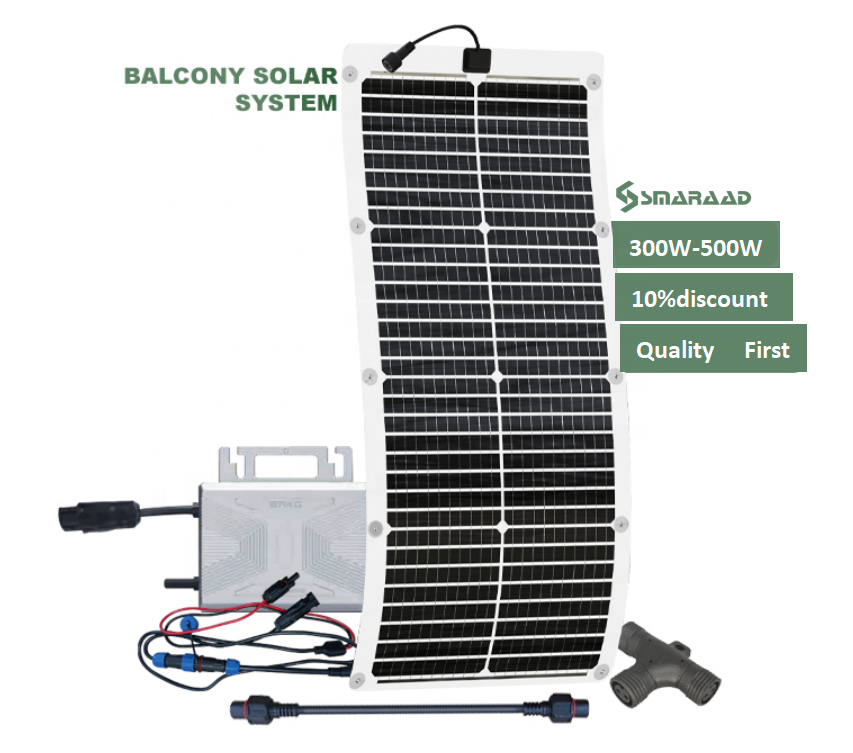 SMARAAD flexible 300 watt solar panels for home balcony use getting solar panels installed solar panel power bank