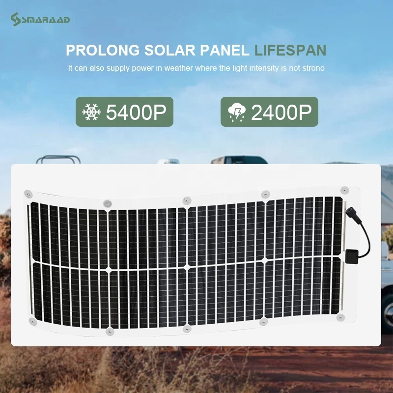 SMARAAD flexible 300 watt solar panels for home balcony use getting solar panels installed solar panel power bank