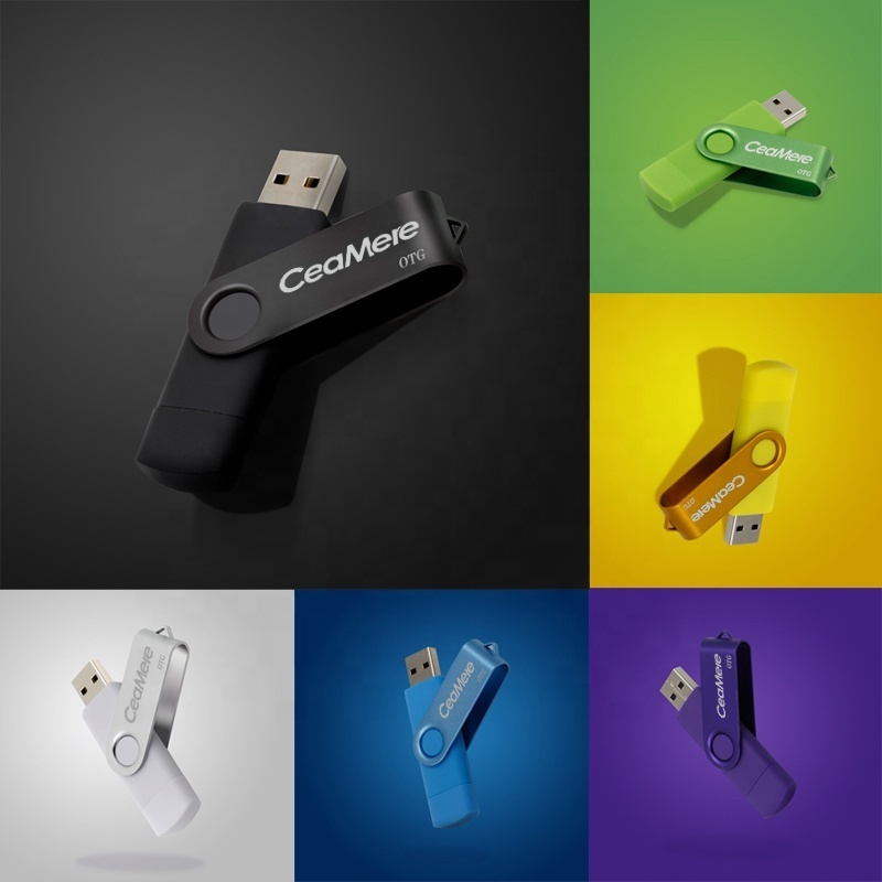 Ceamere CMC5 XC OTG USB Flash Drive 128GB 64GB 32GB 16GB 8GB 4GB 2GB Pen Drive Smartphone Pendrive OTG 2.0 USB Flash Drive