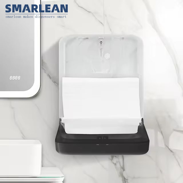 Smarlean GF1 Fold Paper Towel Dispenser Big Capacity Interfold Toilet Hand Interleave Tissue Folded Paper Toliet Towel Dispenser