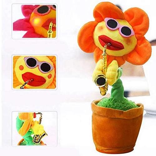 Musical Sunflower Dancing Toys Funny Electric Dancing Plush Flower Wholesale Stuffed Dancing Flower Toy