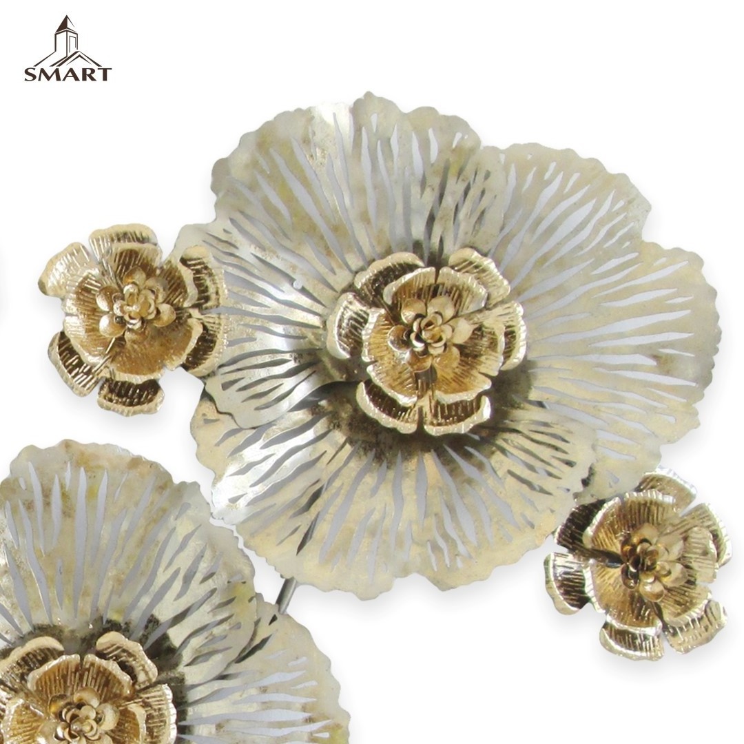 Hot Sale Golden Flower Metal Wall Decor