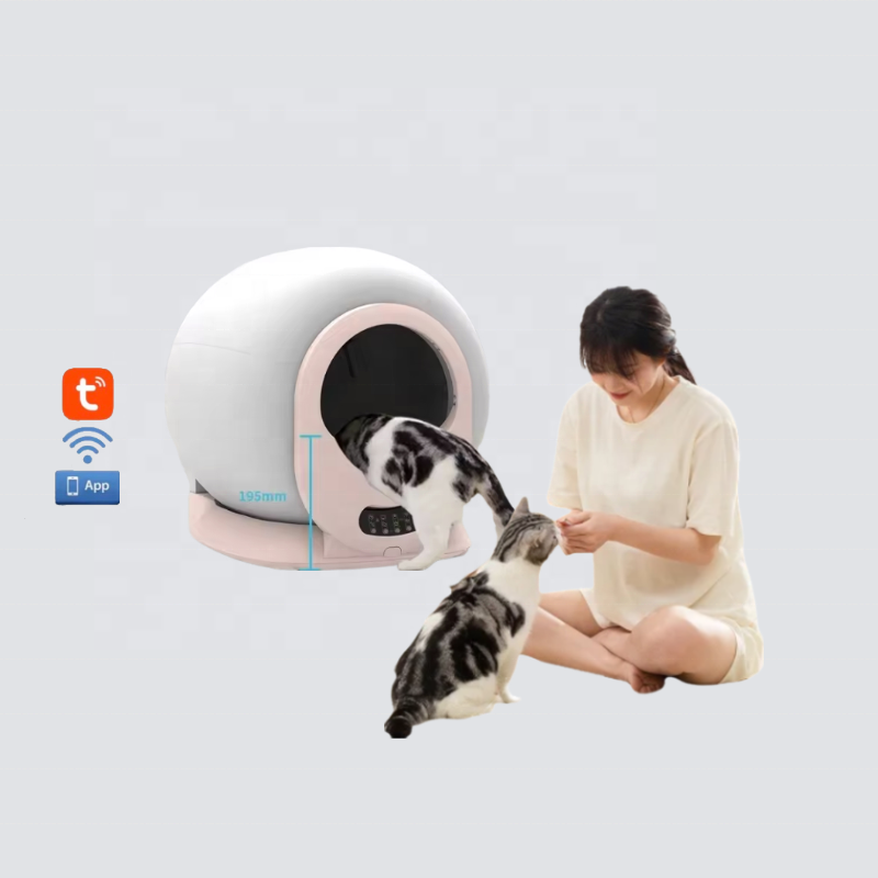 2024 New best selling High side large space self cleaning stainless steel smart cat toilet automatic electric cat litter box