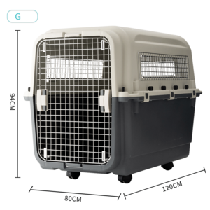 2024 new design airline approved luxury pet creat air box custom wholesale plastic dog cat cage pet carriers for travel