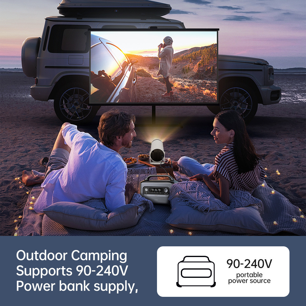 HY300 Smart Portable Projector Quad Core Android 11 Dual WIFI LCD 4K Video 720P Home Theater Projector 4K Projectors