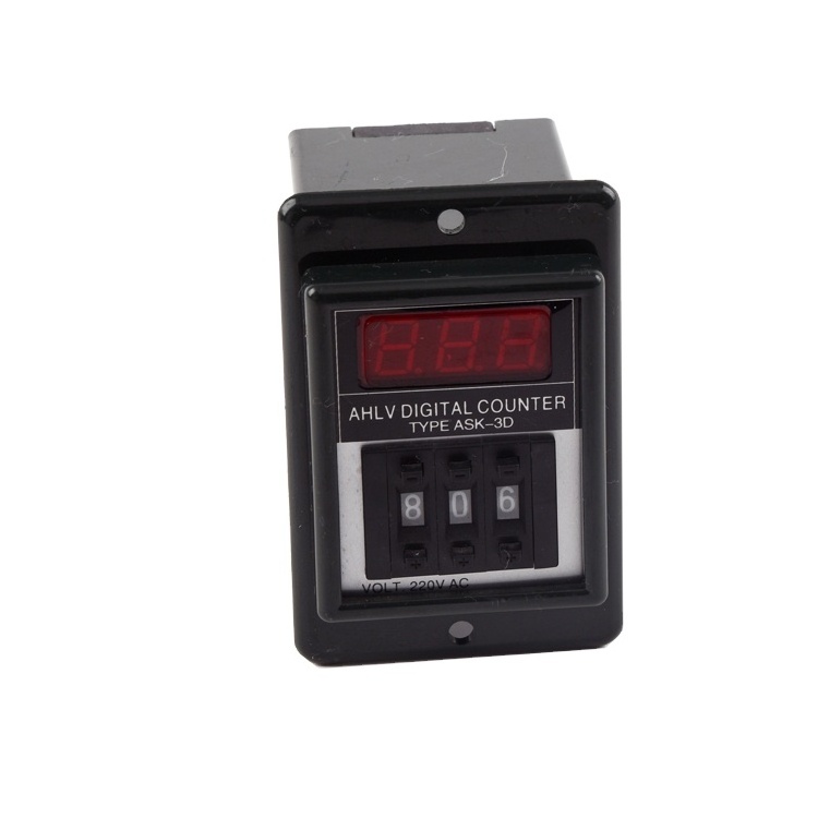 SIMATE Counter ASK-3D 220V preset electronic dial code digital display counter counting relay LED display