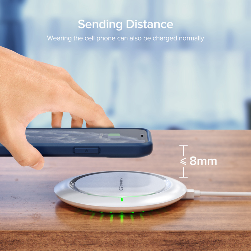 PD QC Cell Mobile Phone Portable Magic Magnetic Android Desktop Headphone Quick Fast Charging Small Desk Wireless Charger 20W