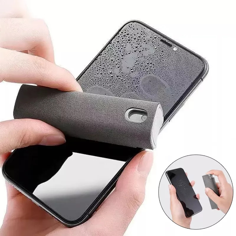 Cell Phone Portable LCD Screen Cleaner Spray Phone Microfiber Cloth Screen Cleaner Touch Screen Mist Cleaner