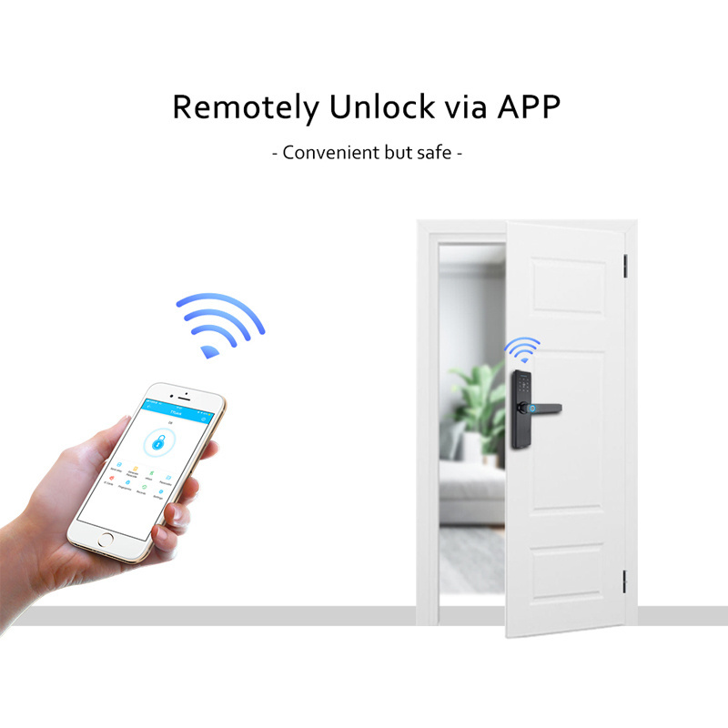 New style wifi door lock tuya APP smart NFC card door lock